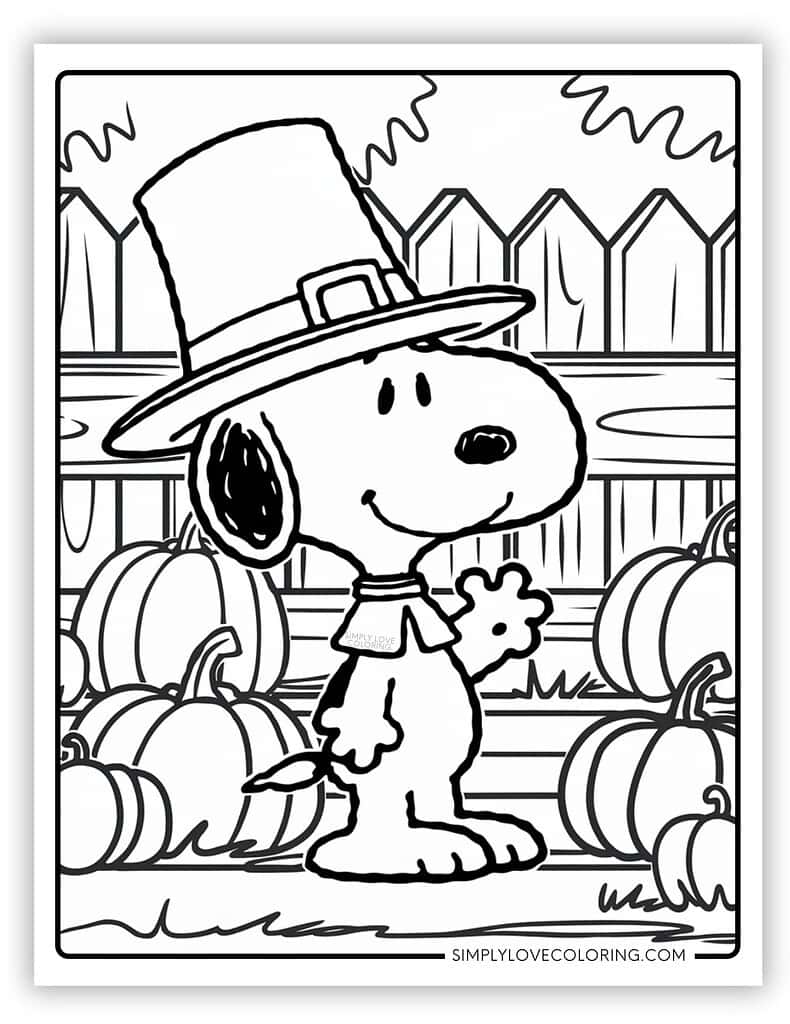 36 snoopy coloring pages (free pdf printables) - simply love coloring